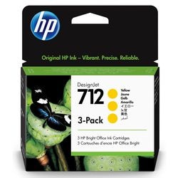 DesignJet Inktcartridge HP 712 Geel 3 Stuks afbeelding