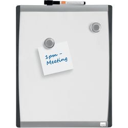 Nobo whiteboard met gewelfde lijst - 35,5 x 28cm - inclusief whiteboard accessoires - wit afbeelding