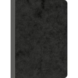 Schrijfblok Brunnen Geruit A6 Zachte kaft 192 pagina's Zwart afbeelding 1