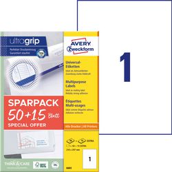 Avery Etiketten zweckform wit afbeelding