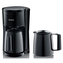 Koffiezetapparaat Severin KA 9307 2 kannen Zwart afbeelding