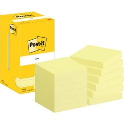 Post-it Zelfklevende memoblaadjes 654-cy 76x76mm effen geel afbeelding 1