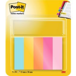 Post-it Indexen 670-5-bea blauw, oranje, roze, geel papier afbeelding 1