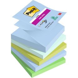 Post-it Super Sticky Super sticky notes post-it r330-5ss-oas blauw, groen afbeelding