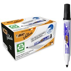 BIC Whiteboard marker 1701 velleda kunststofhouder breed 1-5mm zwart rond afbeelding