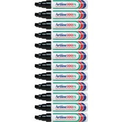 Permanent marker Artline 100 ultra 7,5-12mm zwart schuin milieuvriendelijk afbeelding