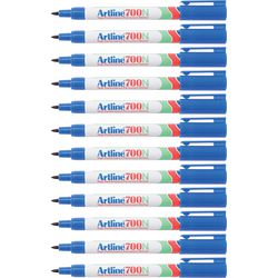 Permanent marker Artline 700 medium 0,7mm blauw rond milieuvriendelijk afbeelding