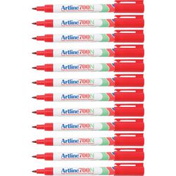 Permanent marker Artline 700 medium 0,7mm rood rond milieuvriendelijk afbeelding