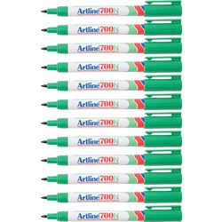 Permanent marker Artline 700 medium 0,7mm groen rond milieuvriendelijk afbeelding