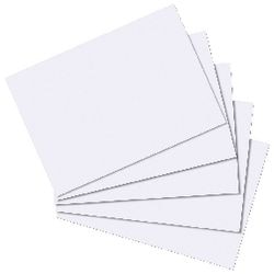 Abi Indexkaarten herlitz a7, 175 gram, wit gelinieerd afbeelding