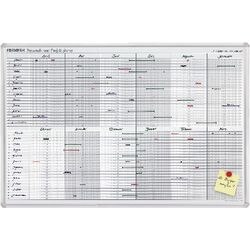 Franken Wandmontage Jaarplanner JK710 Wit, Zilver 90 x 60 cm afbeelding