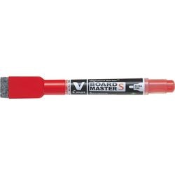 Marker V-board master gum Pilot extra fijn rood afbeelding