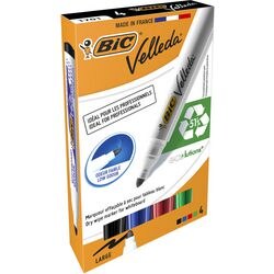 BIC Whiteboard marker 1701 velleda kunststofhouder breed 1-5mm assorti rond afbeelding