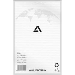 Aurora Kladblokken kartonnen rug kop gelijmd 13,5x21cm blanco afbeelding